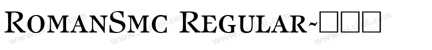 RomanSmc Regular字体转换 RomanSmc Regular字体转换
